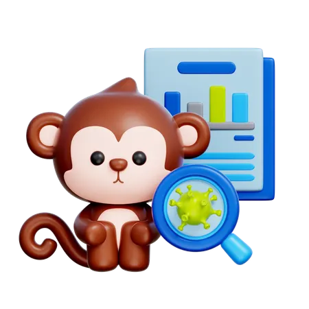 Monkey Virus Analysis  3D Icon