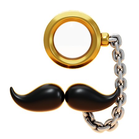 Monóculo  3D Icon