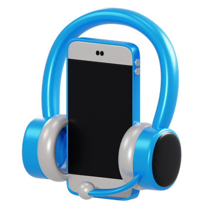 Music streaming  3D Illustration