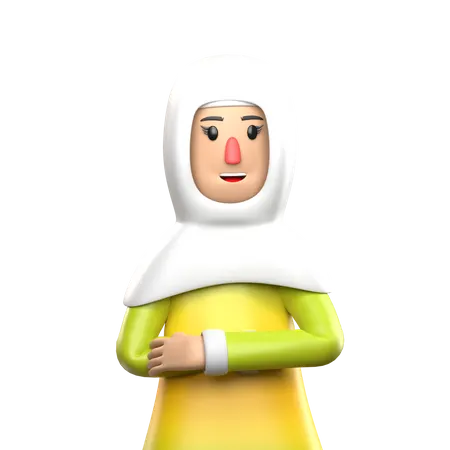 Muslim Girl  3D Icon