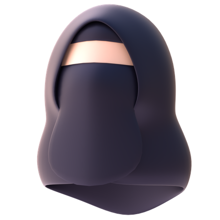 Muslim Girl  3D Icon