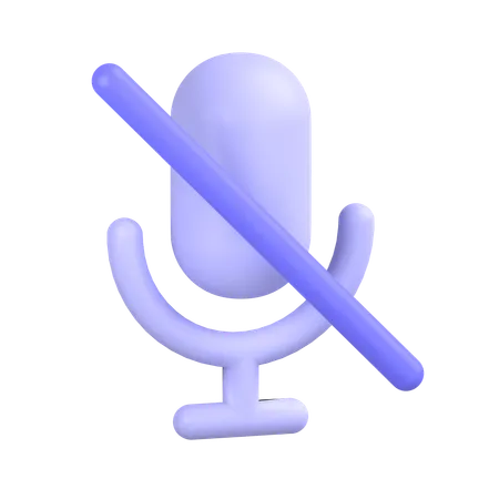 Mute  3D Icon