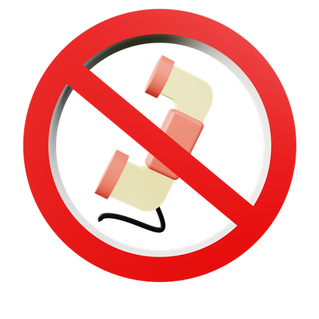 No Phone  3D Icon