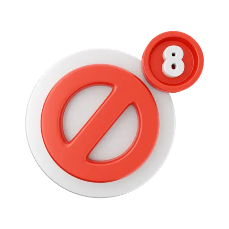 Bloquear notificação  3D Icon