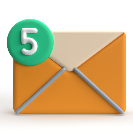 Notificação por correio  3D Icon