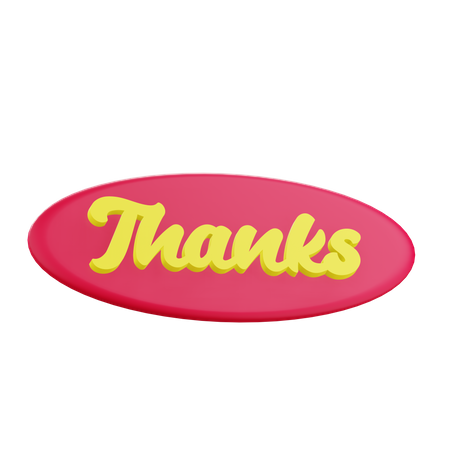 Obrigado adesivo  3D Icon
