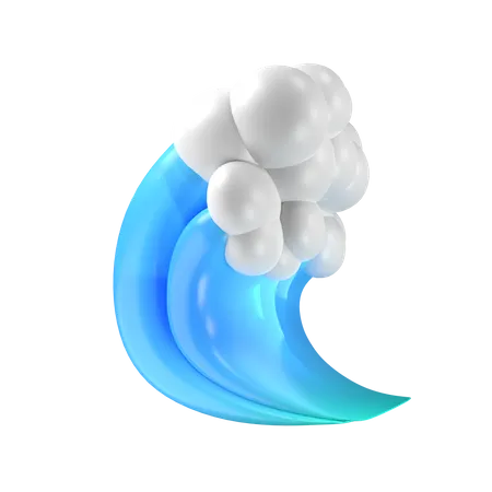 Onda do mar  3D Illustration