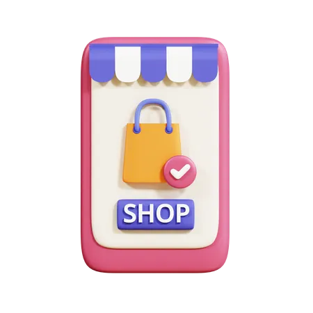 Online Shop  3D Icon