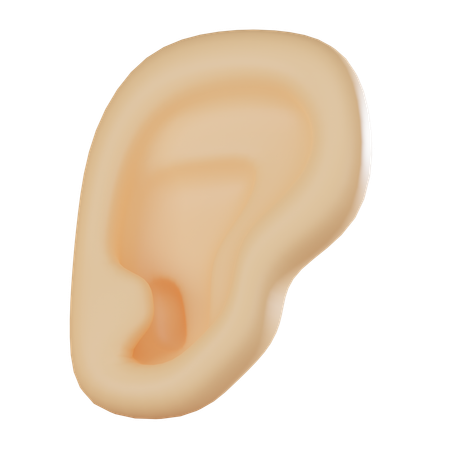Oreja  3D Icon
