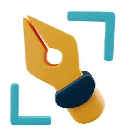 Outil bazier  3D Icon