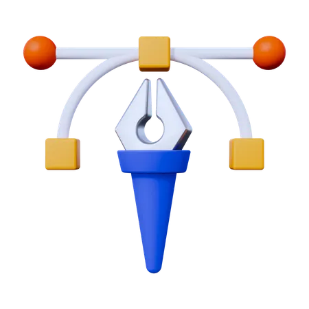 Outil de Bézier  3D Icon
