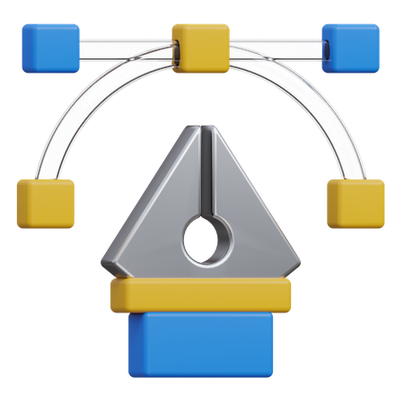 Outil de Bézier  3D Icon