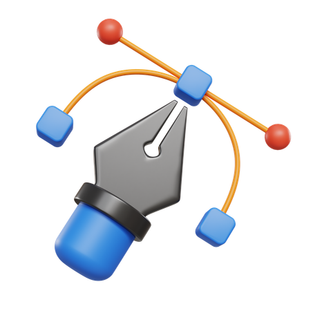 Outil de Bézier  3D Icon