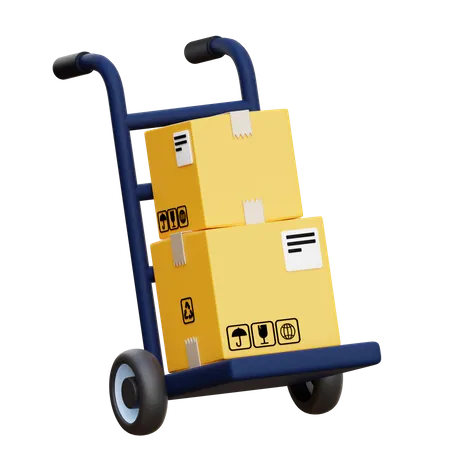 Package Dolly  3D Icon
