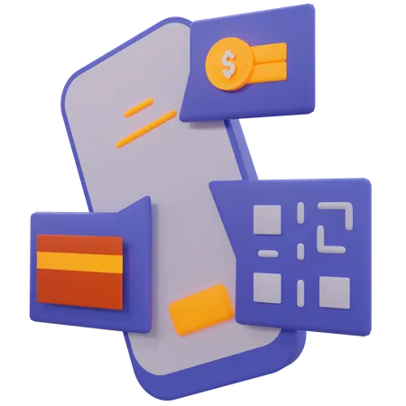 Paiement en ligne  3D Icon