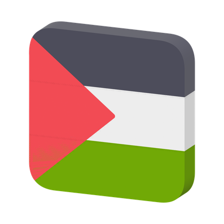 Palestine Flag  3D Icon