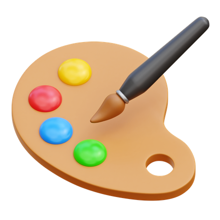 Paleta de cores  3D Icon