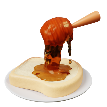 Pão  3D Icon