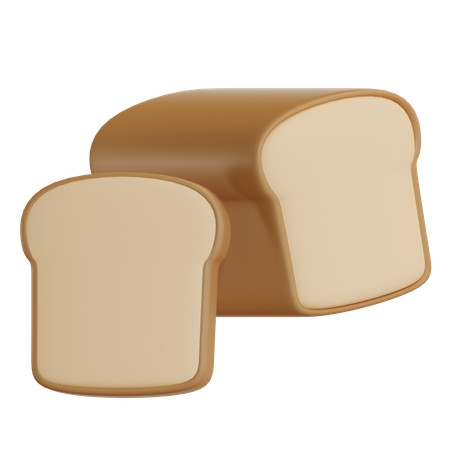 Pão  3D Icon