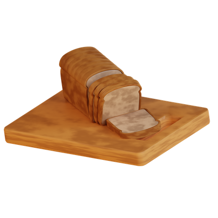 Pão  3D Icon