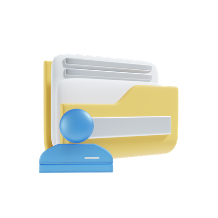 Pasta de usuário  3D Icon