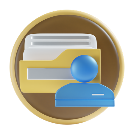 Pasta de usuário  3D Icon