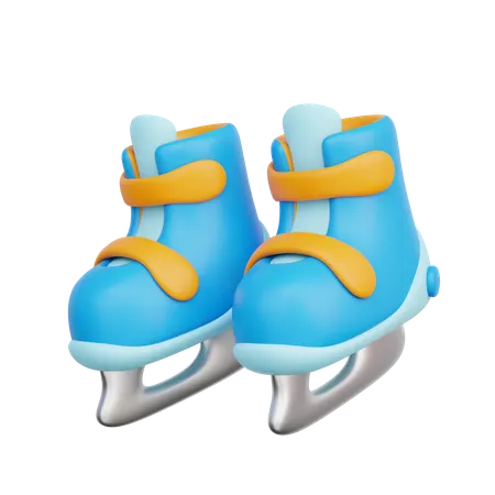 Patines de hielo  3D Icon