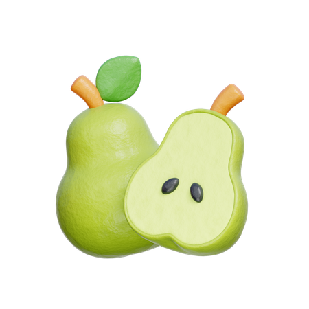 Pear  3D Icon
