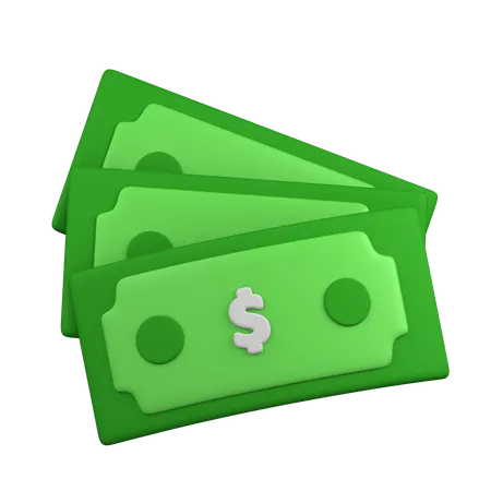 Pedaço de dinheiro  3D Icon