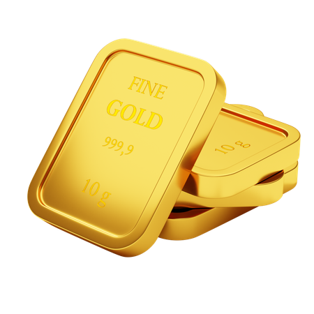 Peça de ouro  3D Icon