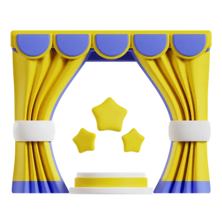 Peça de teatro  3D Icon