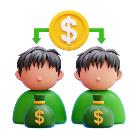 Peer To Peer Lending  3D Icon