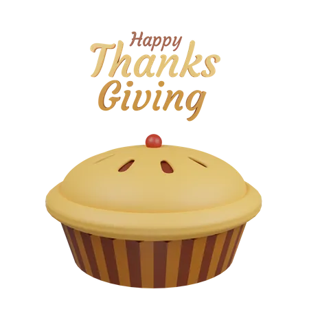 Pie Thanksgiving  3D Icon