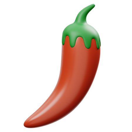 Pimenta vermelha  3D Icon