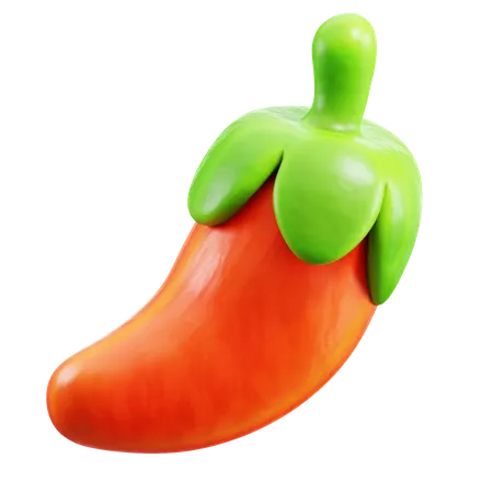 Pimenta vermelha  3D Icon