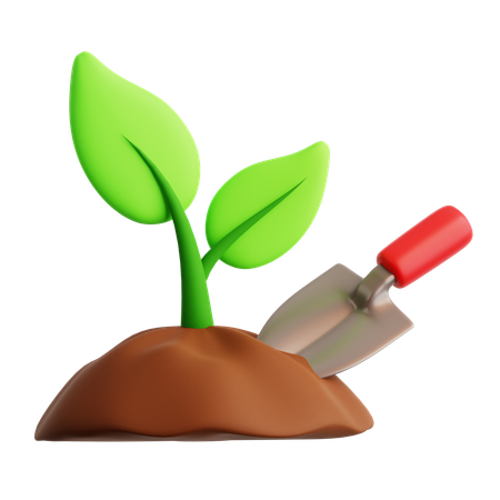 Planejar a agricultura  3D Icon