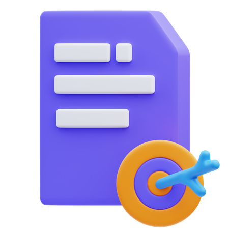 Planning  3D Icon