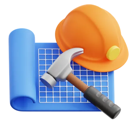 Planta e ferramenta  3D Icon