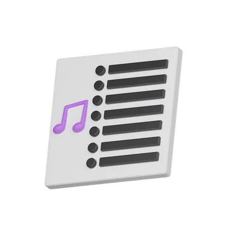 Playlist  3D Icon
