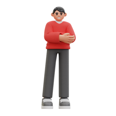 Pose casual de homem  3D Icon