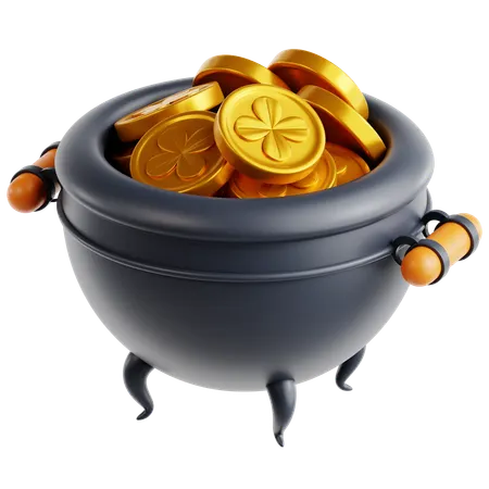 Pot of Gold  3D Icon