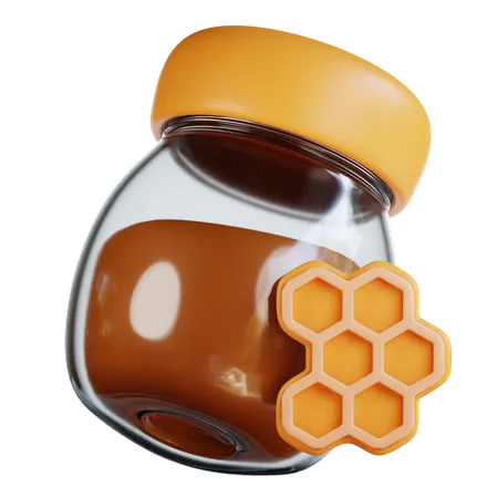 Pote de mel  3D Icon