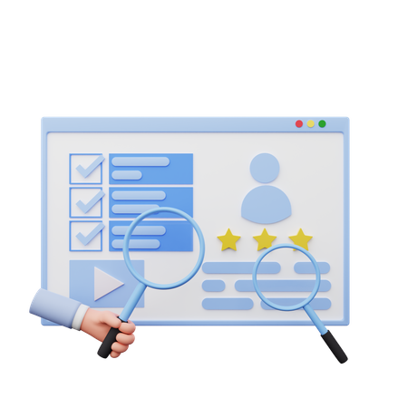 Profile Rating  3D Illustration