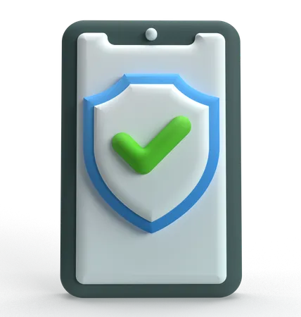Proteção móvel  3D Icon