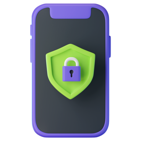 Proteção móvel  3D Icon