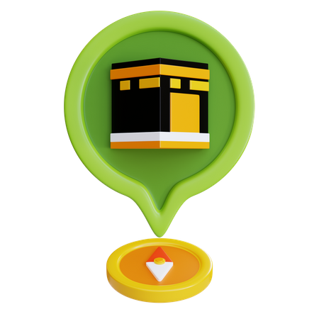 Qibla  3D Icon