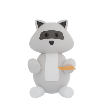 Racoon  3D Illustration