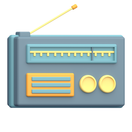 Radio  3D Icon