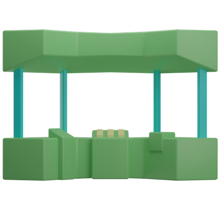Raumschiff-Kontrollraum  3D Illustration