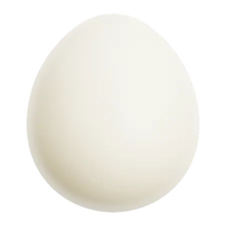 Realistic Egg  3D Icon